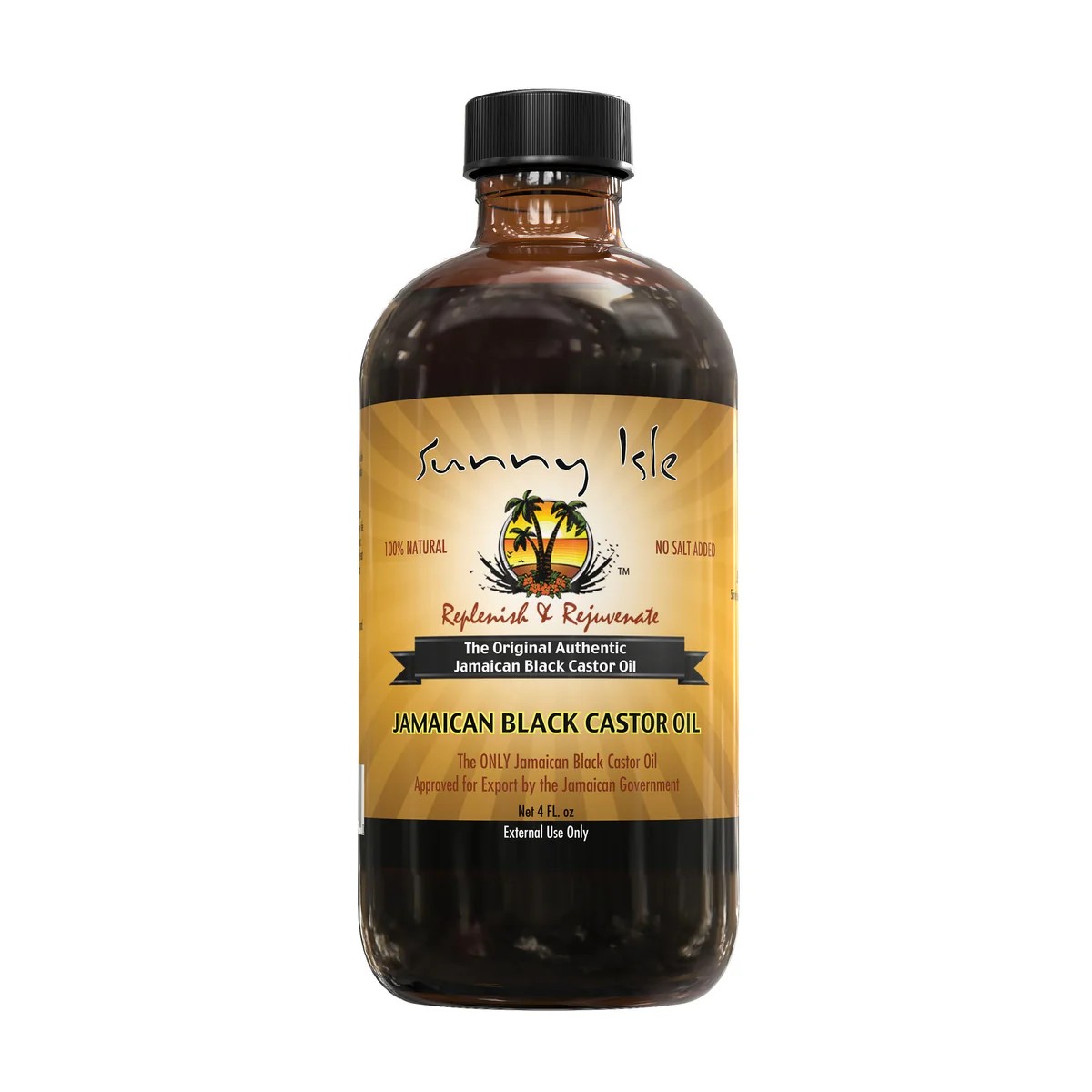 Castor oil bottle for scalp and roots