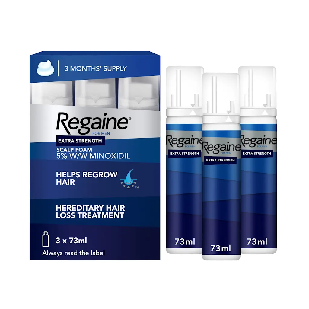 Regaine men foam three month supply